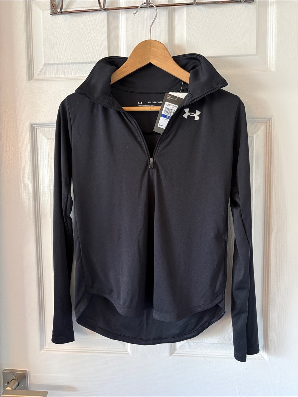YXL Under Armour Women’s Black Quarter-Zip Performance Jacket
